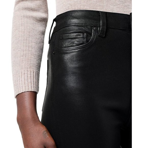 NWT Hudson Nico Mid-Rise Coated Stretch Straight-Leg Ankle Jeans - Picture 4 of 4